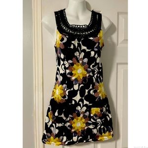 COCO & Tashi floral bodycon sleeveless sheath dress, size S